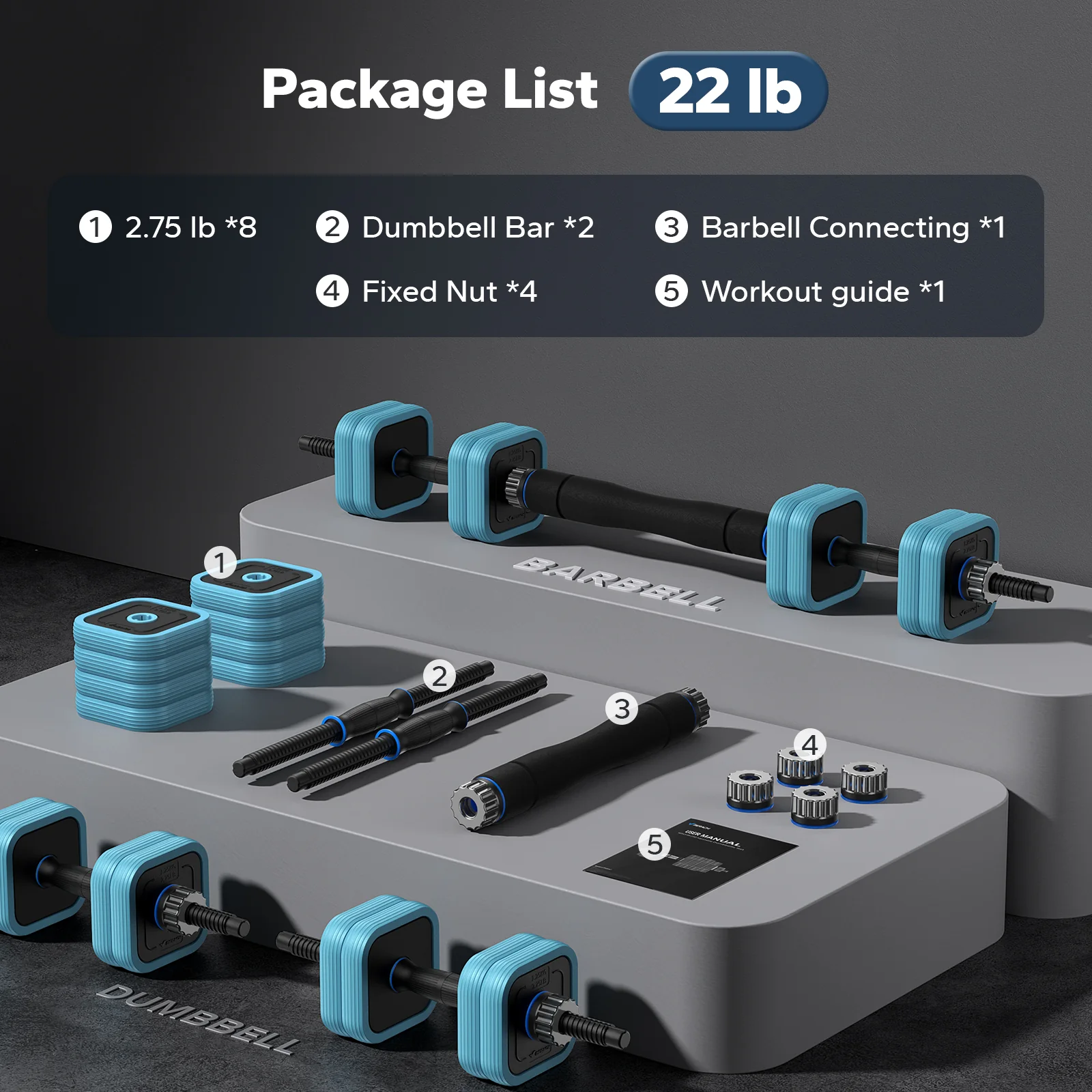 Adjustable Dumbbell Set - Image 7