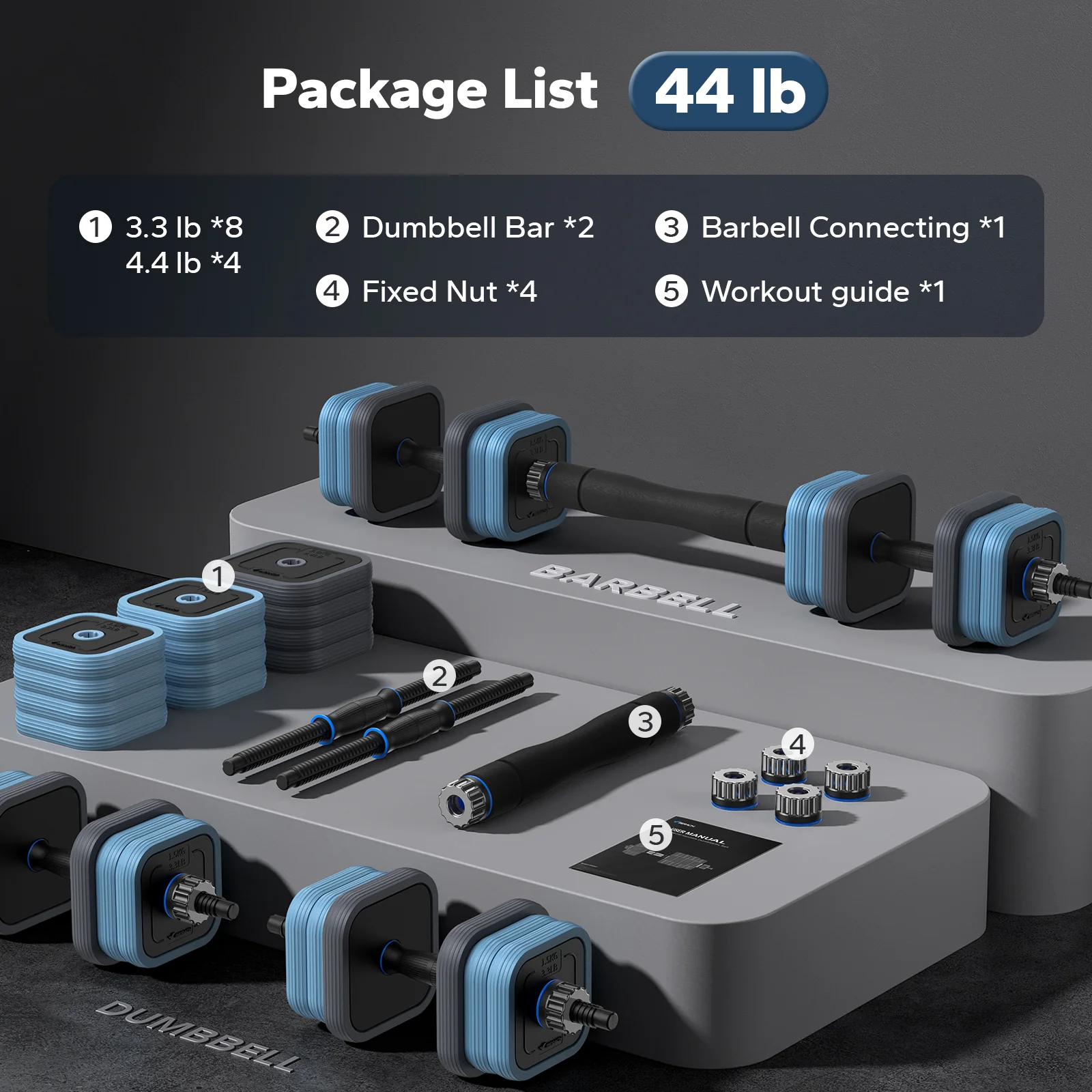 Adjustable Dumbbell Set - Image 9