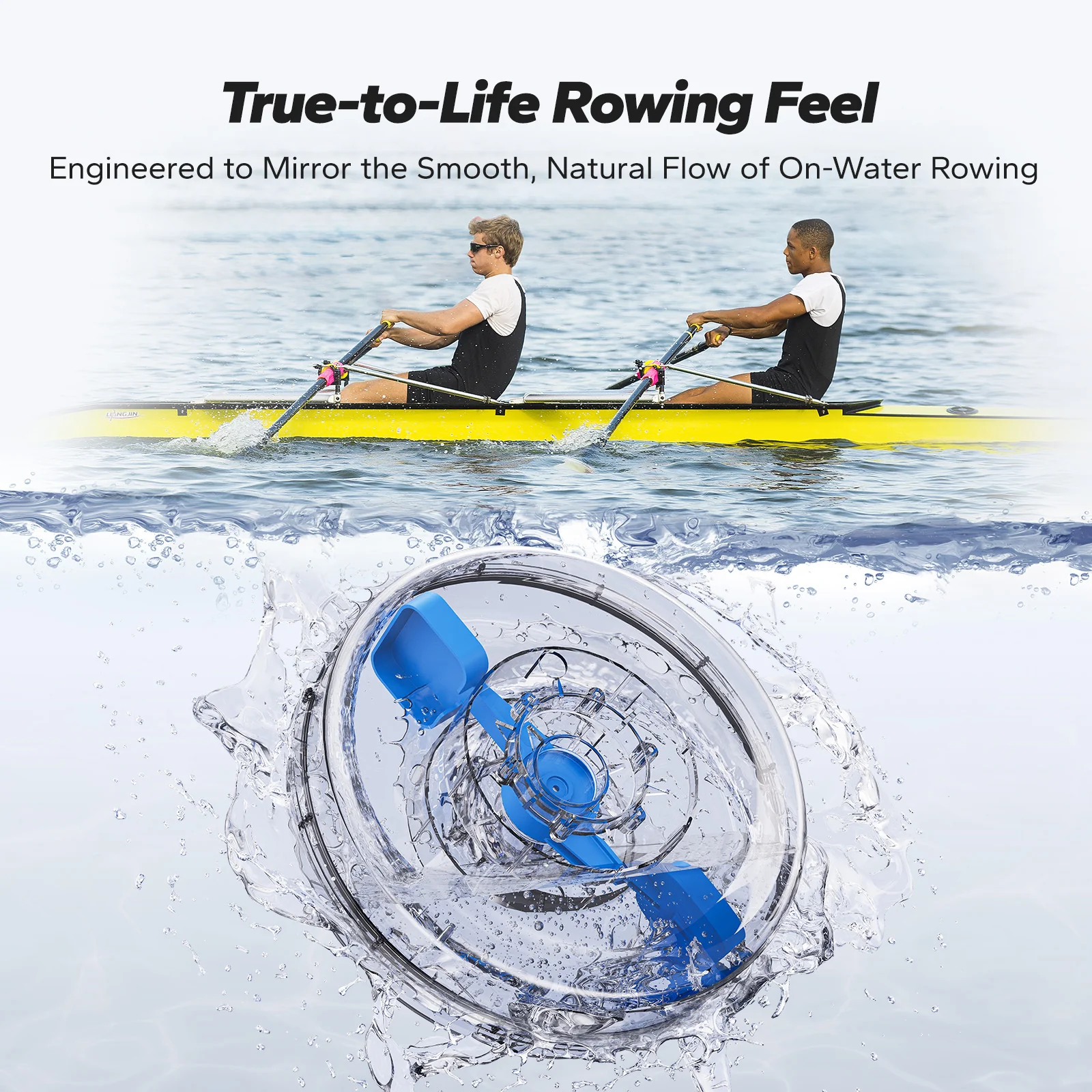 CoreRow R28 Wooden Water Rowing Machine for Beginners - Image 4
