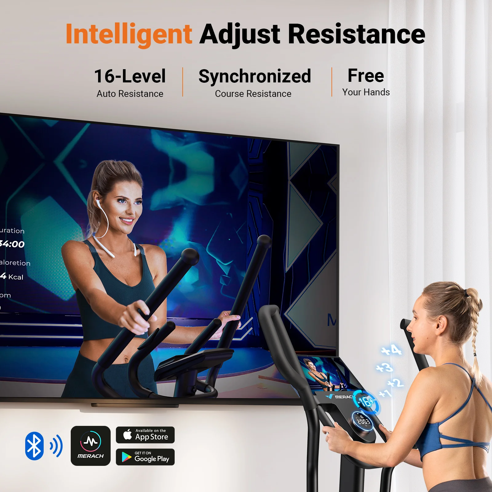 E27 Self-Powered Elliptical Machine with 470mm Stride - Image 6