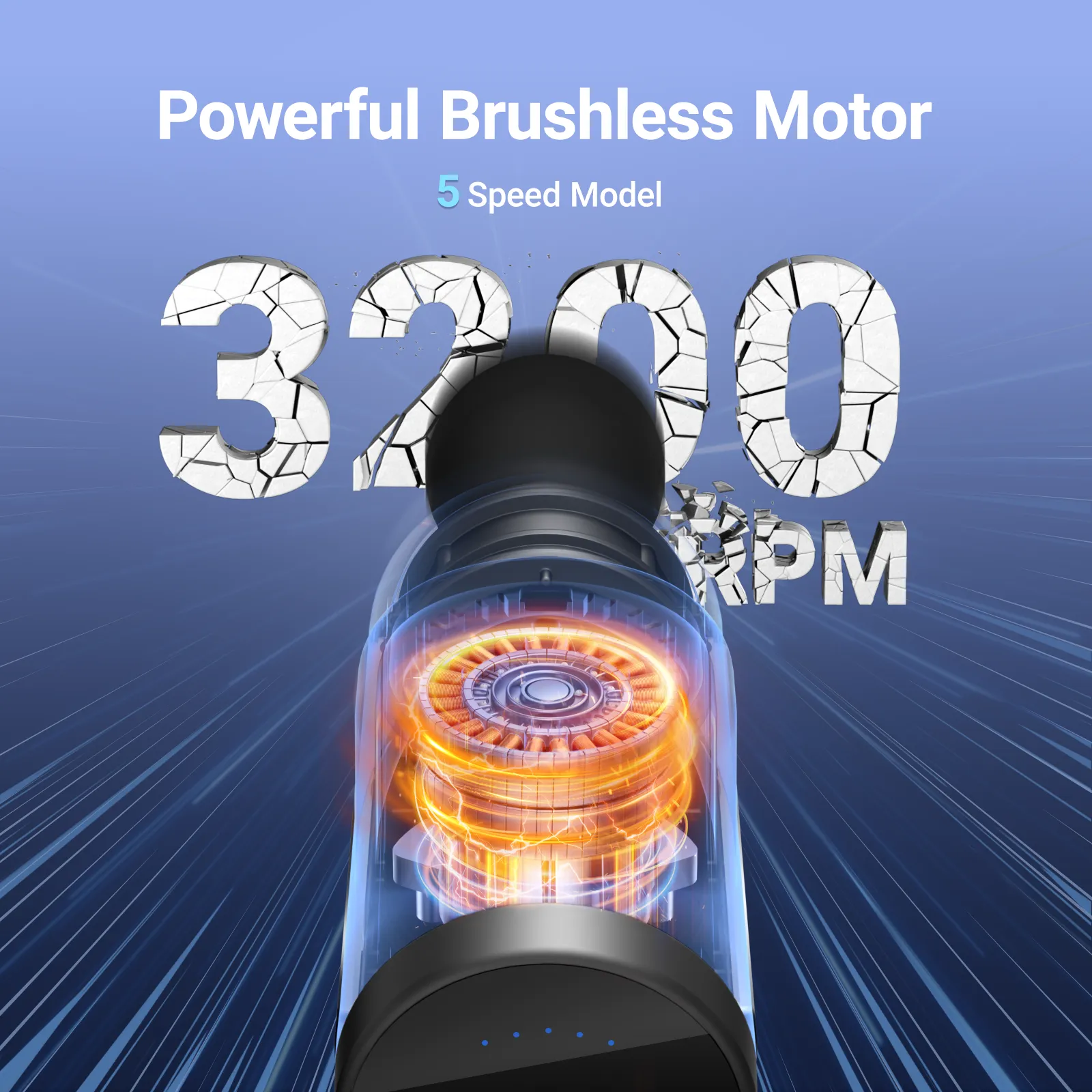 Percussion Massage Tools with 6 Massage Heads & 10mm Amplitude - Image 3