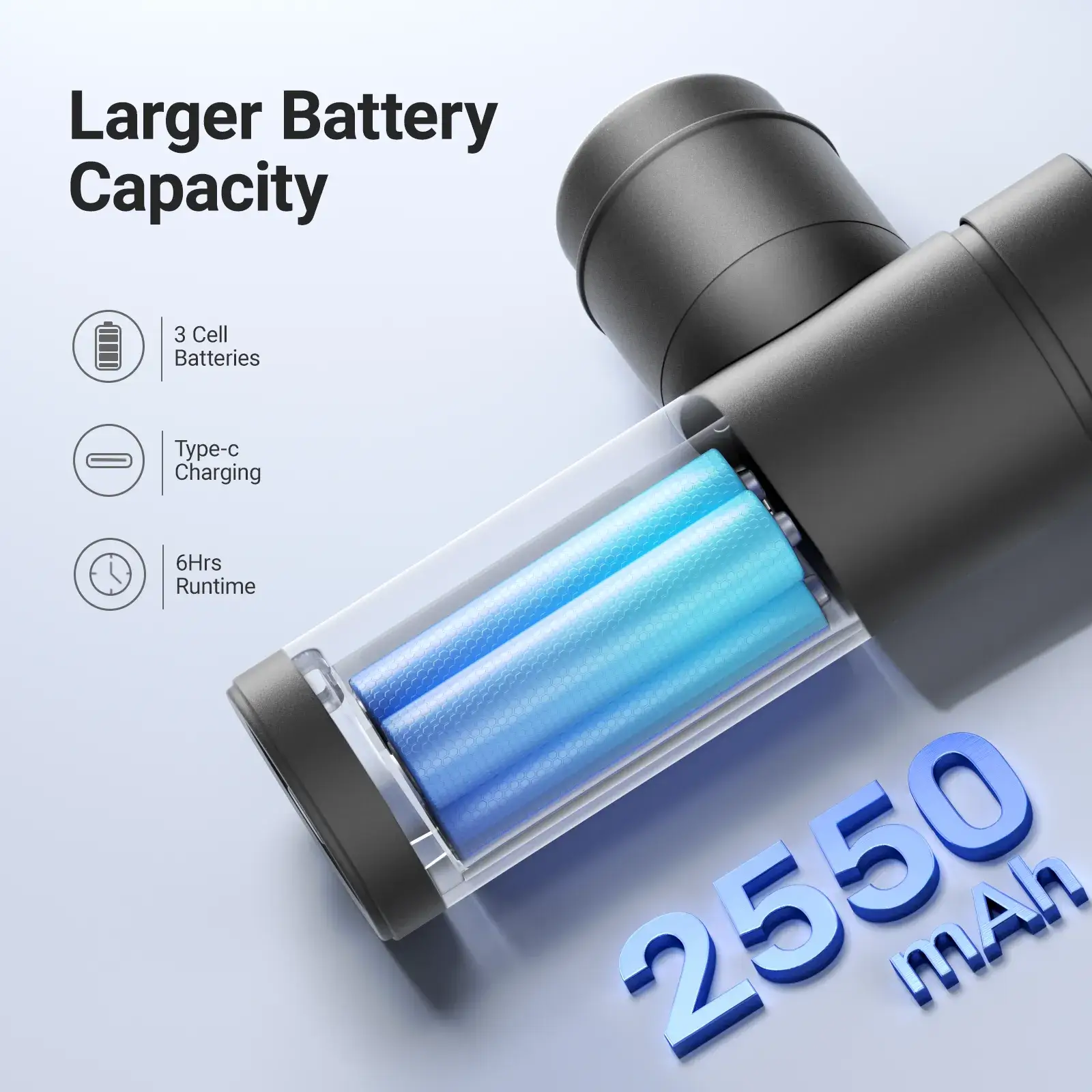 Portable Handheld Massage Gun with 5 Heads - Image 5