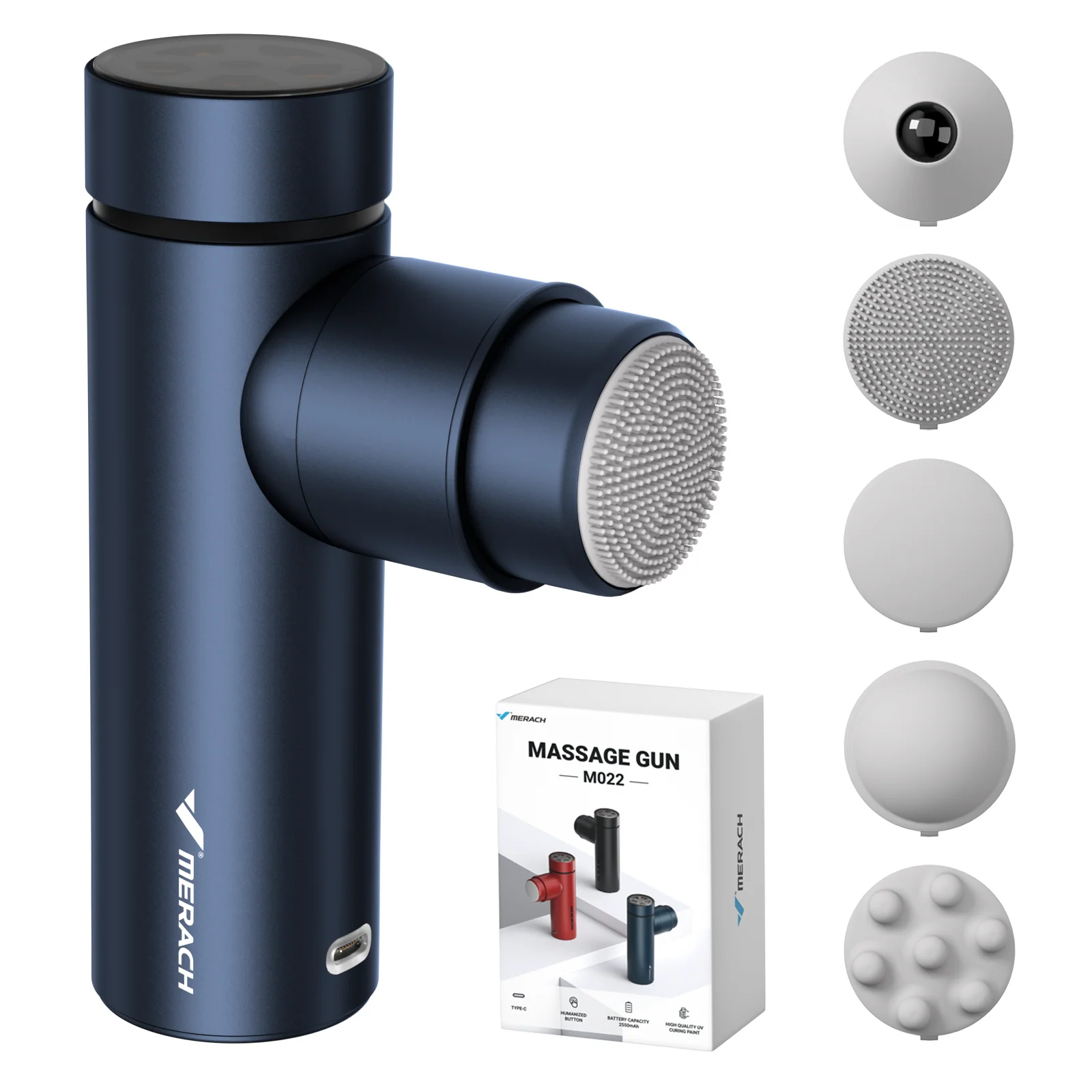 Portable Handheld Massage Gun with 5 Heads - Image 8