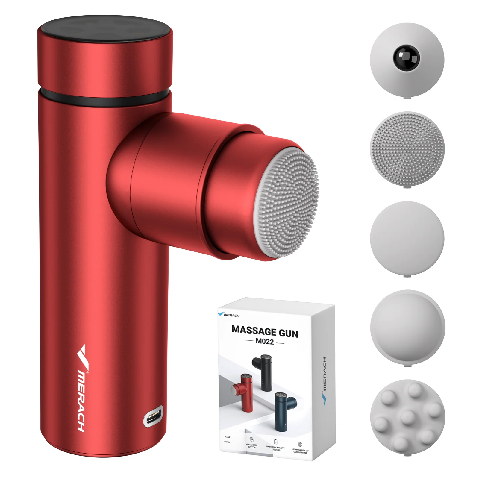 Portable Handheld Massage Gun with 5 Heads - Image 9