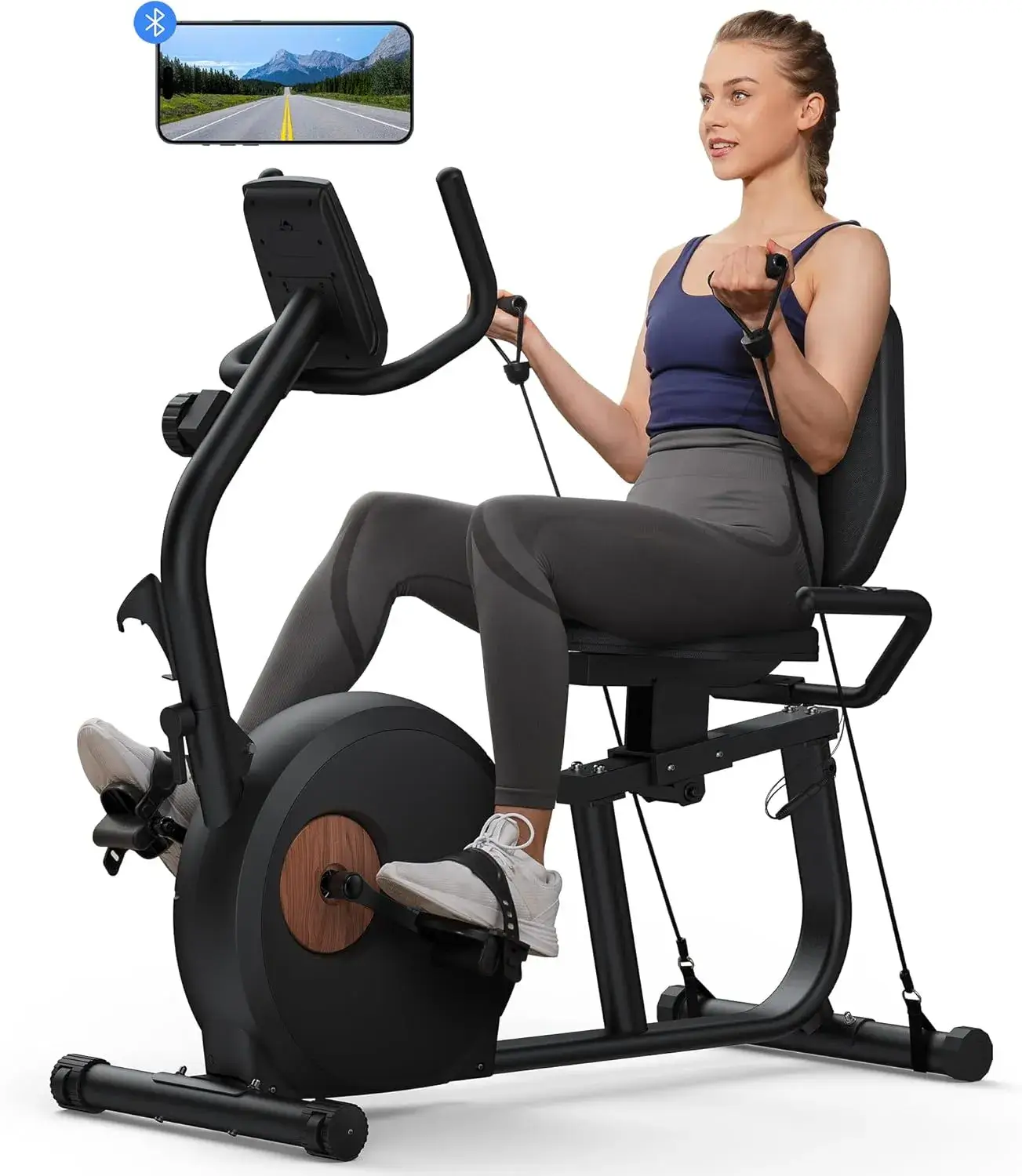 S23 Recumbent Bike With Resistance Bands - Image 9
