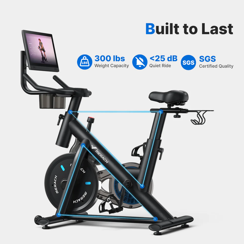 S26 Aura Exercise Bike with 15.6'' HD Screen - Image 8