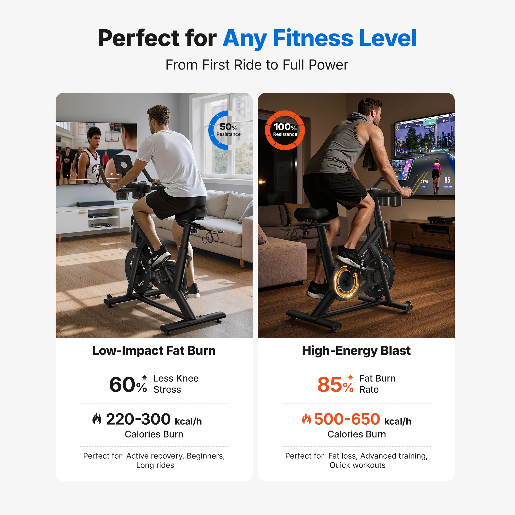 S26 Magnetic Exercise Bike with Dumbbell Rack - Image 3