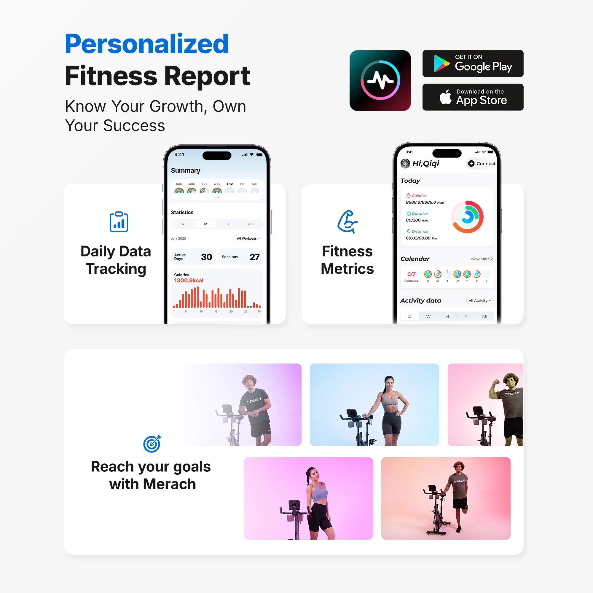 S26 Magnetic Exercise Bike with Dumbbell Rack - Image 8