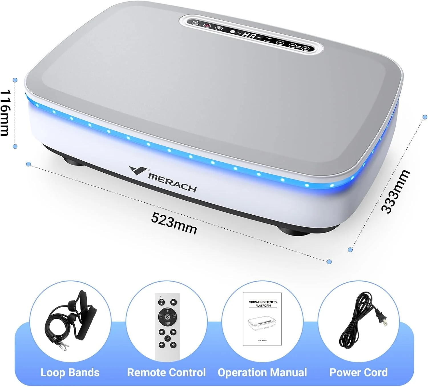 V20 Cool Light Vibration Plate with Bands - Image 9